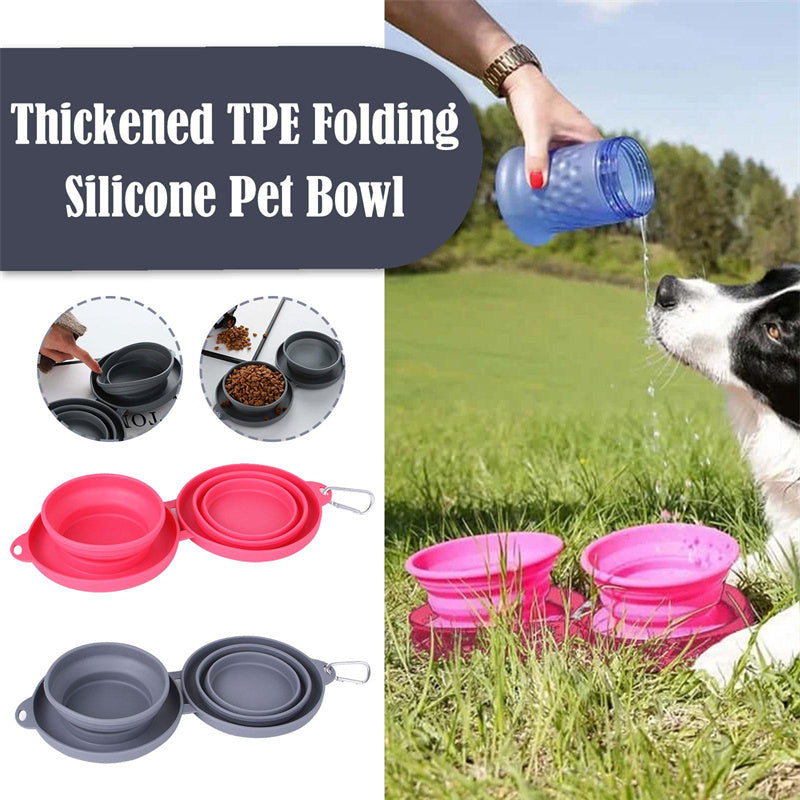 Rubber Foldable  Pet Feeding Bowl