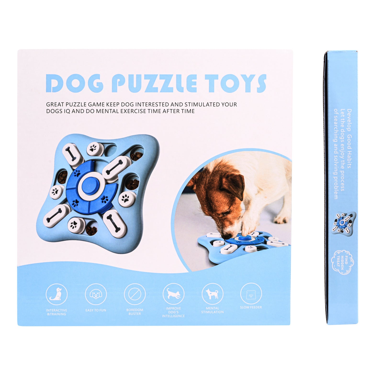 Interactive puzzle dog toy