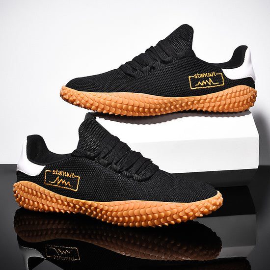 Spring and Summer Flying Woven Casual Shoes Large Men&