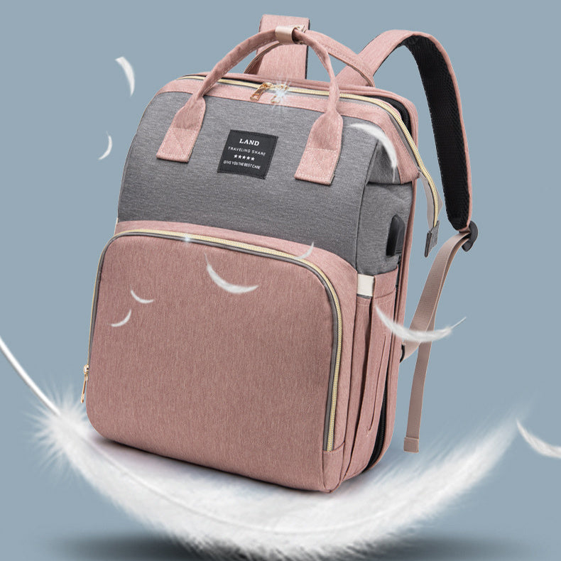 Baby Crib Backpack Large Capacity Out Milk Insulated Bag