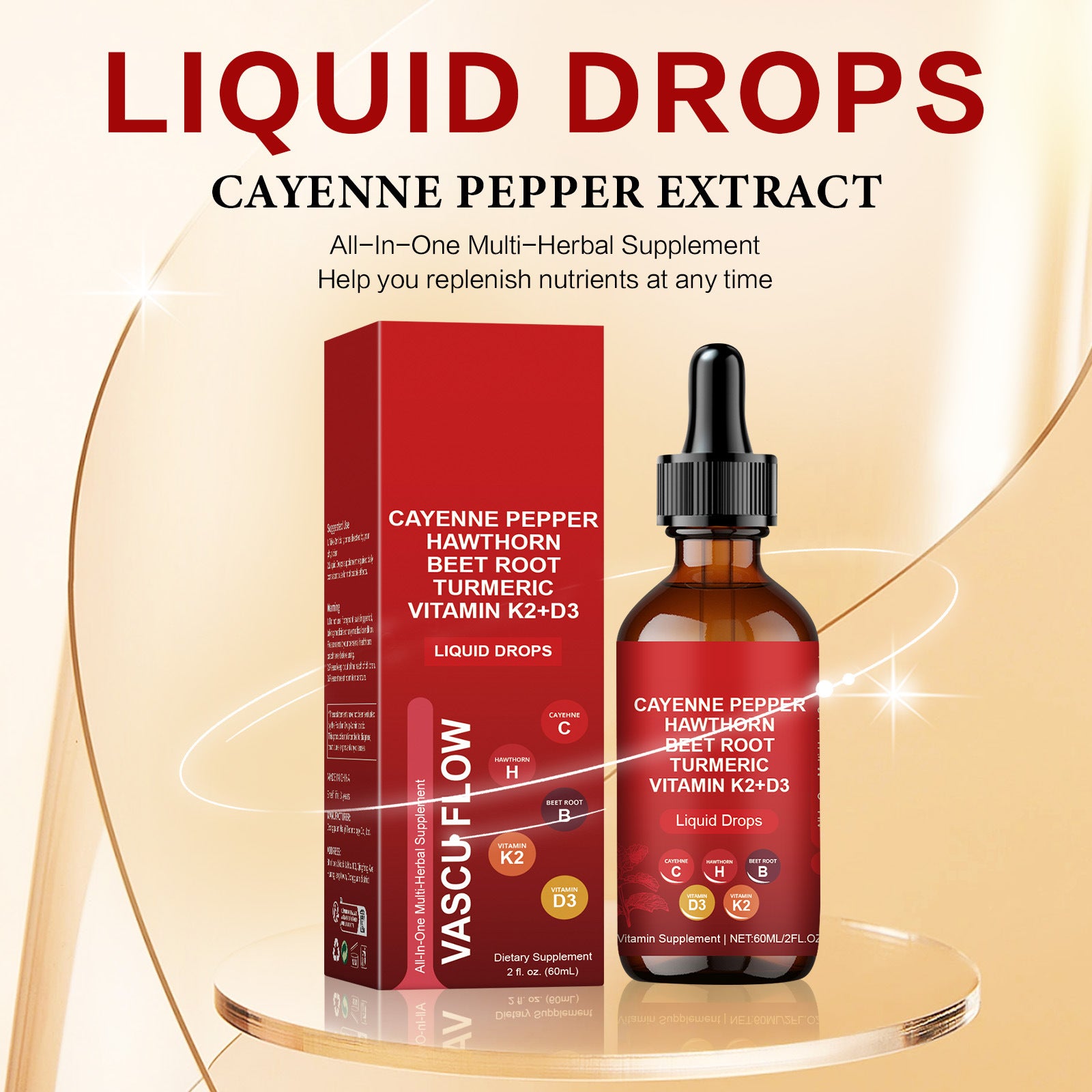Non-standard Pepper Lifting Vitality Relieving Care Drops 60ml