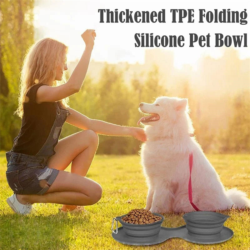 Rubber Foldable  Pet Feeding Bowl